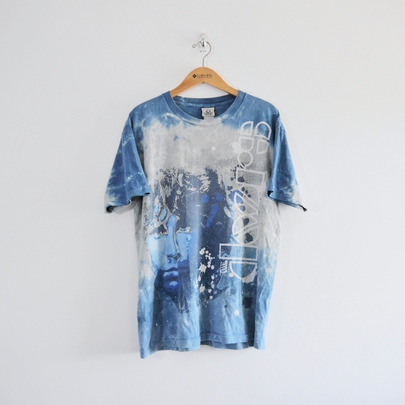 Liquid Blue The Doors Band T Shirt - Single Stitch - Tye Dye - Size Large - Picture 2 of 6